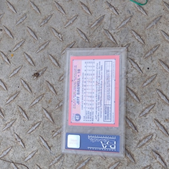 Jeff Bagwell Rookie card